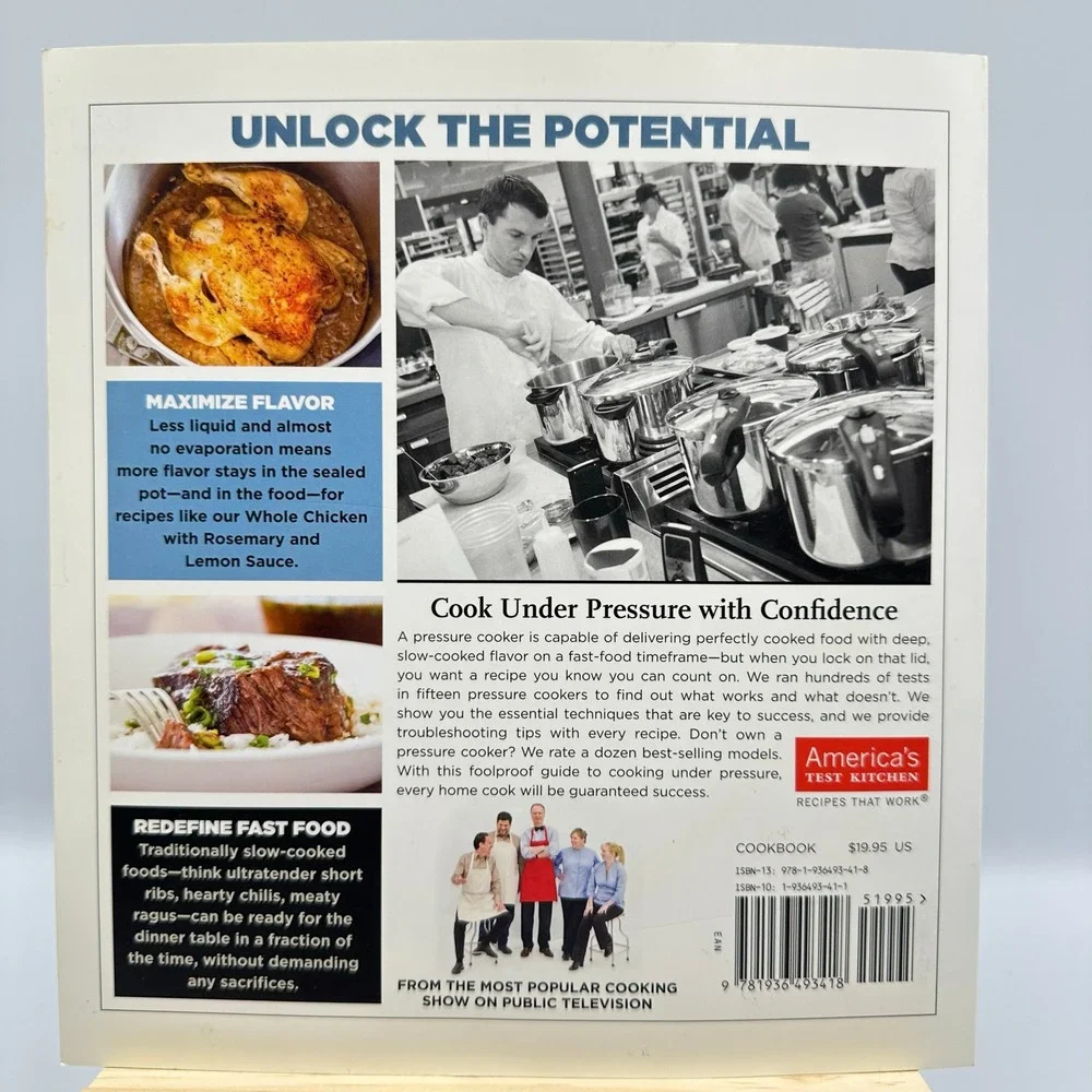 Pressure Cooker Perfection Americas Test‎ Kitchen 2013 Paperback 100 Recipes VG